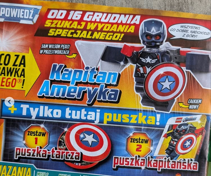 lego marvel magazine 76292 minifigure promoklocki