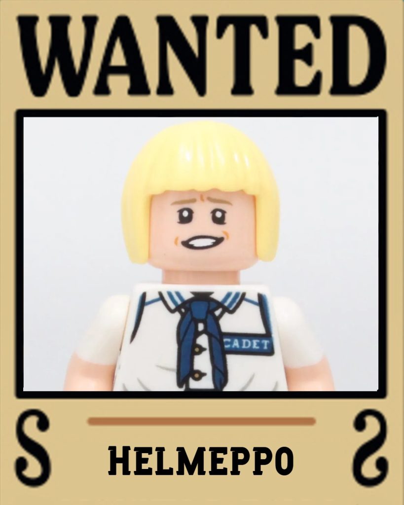 lego one piece helmeppo wanted poster brick fanatics review 819x1024