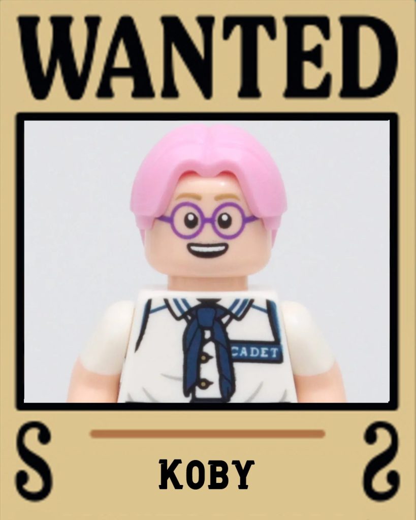 lego one piece koby wanted poster brick fanatics review 819x1024