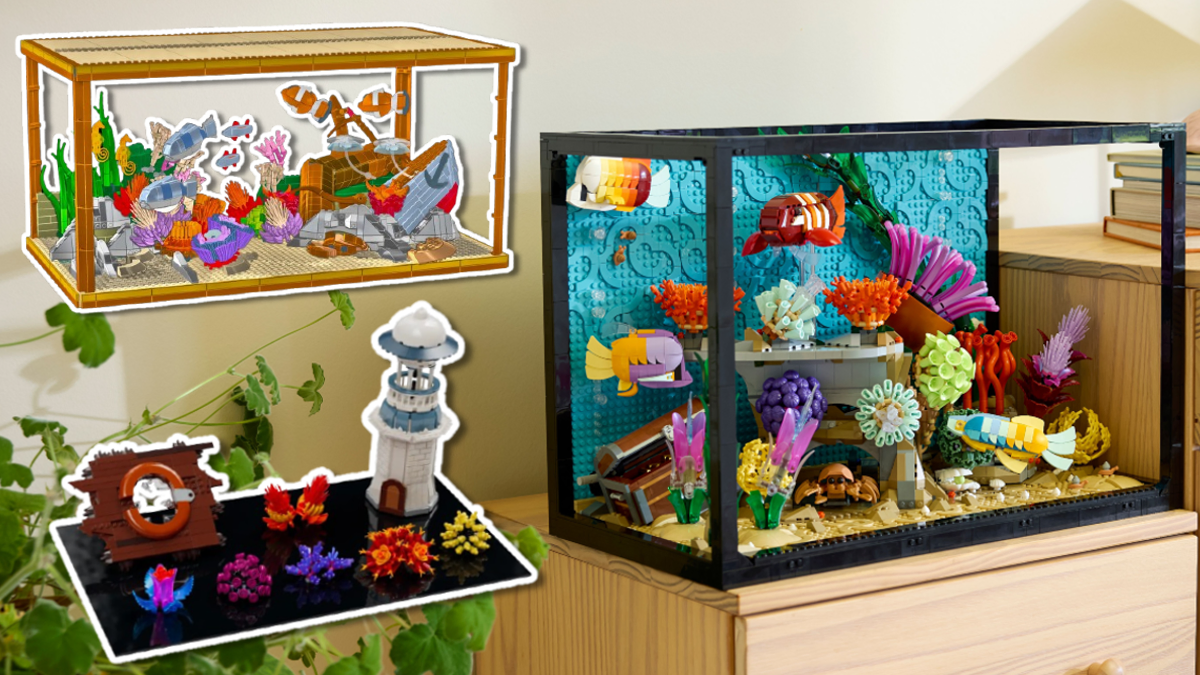 Explore previously unseen LEGO Tropical Aquarium concepts