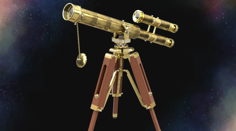 LEGO Ideas Abbildung eines antiken Teleskops