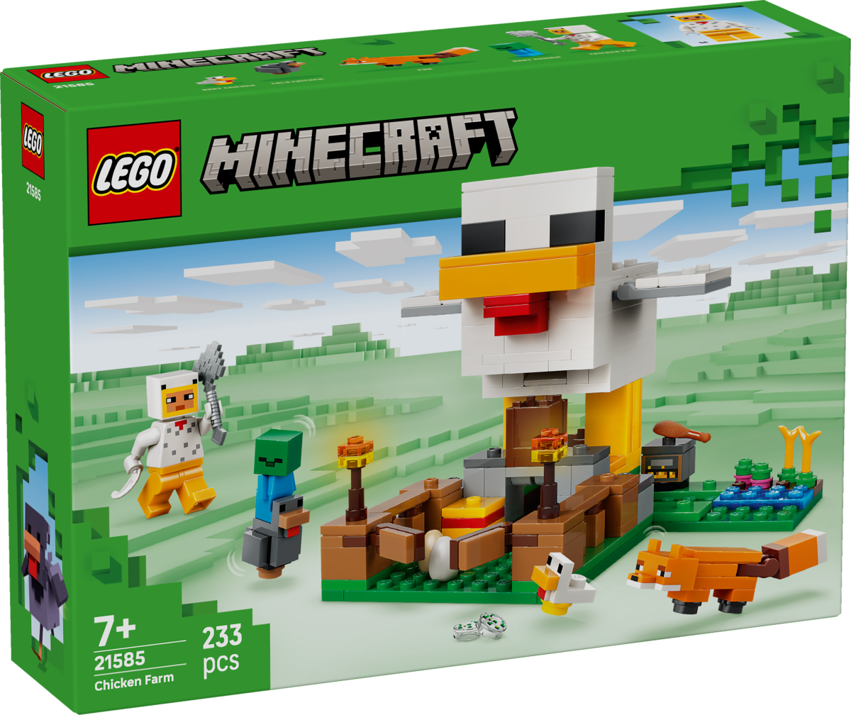 LEGO Minecraft 21585 Hühnerfarm-Kartonvorderseite 1200x1008
