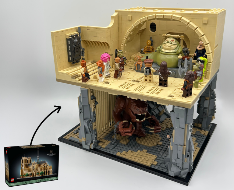 The ultimate LEGO Jabba's Palace is hidden in Notre-Dame