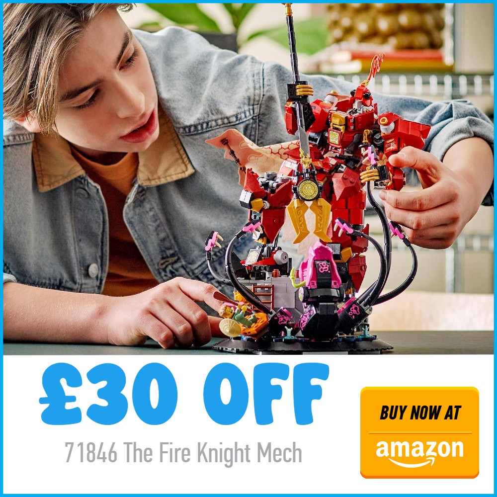 lego ninjago 71846 fire knight mech 30 off amazon