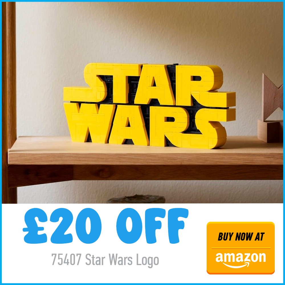 lego star wars 75407 star wars logo 20 off deal card amazon white