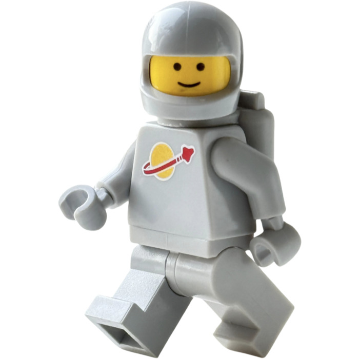 BRICKOWL LEGO light grey Classic Space astronaut minifigure-2