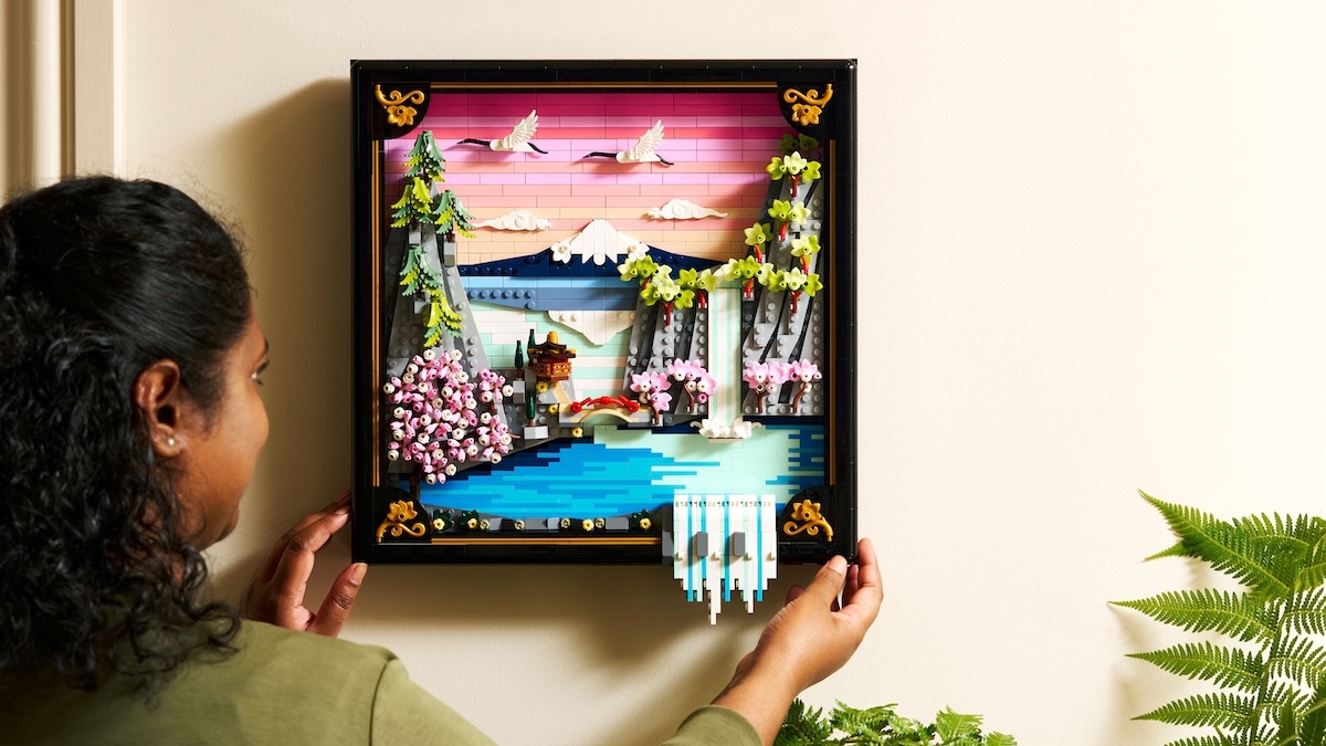 『第三之眼之絵図』（サードアイ）F8 LEGO Art 31218 Japanese Cherry Blossom Landscape revealed