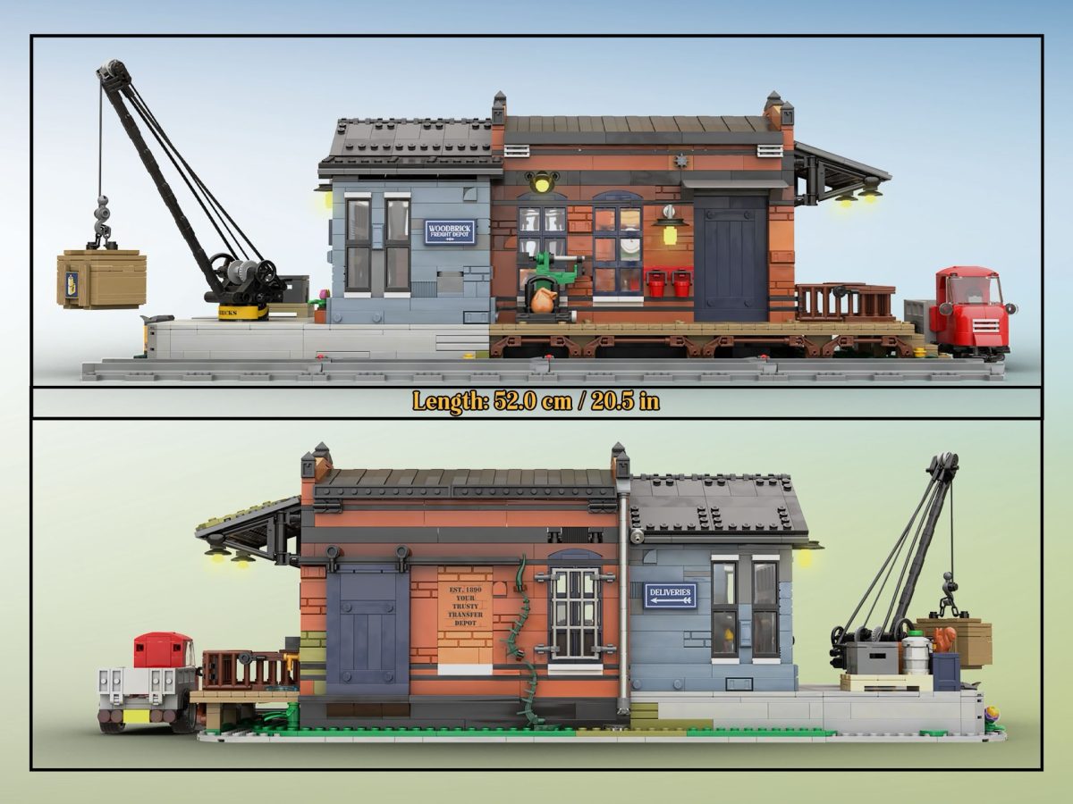 LEGO BrickLink Serie 9 Güterbahnhof aus Holzziegeln 9 1200x900