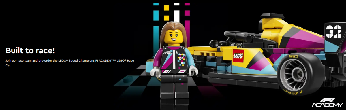 LEGO F1 Academy 2026 Autobanner 1200x382