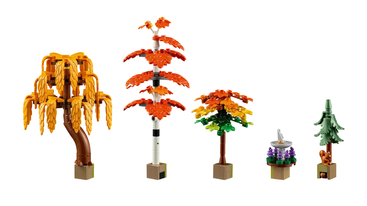 LEGO Icons 11372 Autumn Cottage Garden trees 1200x675