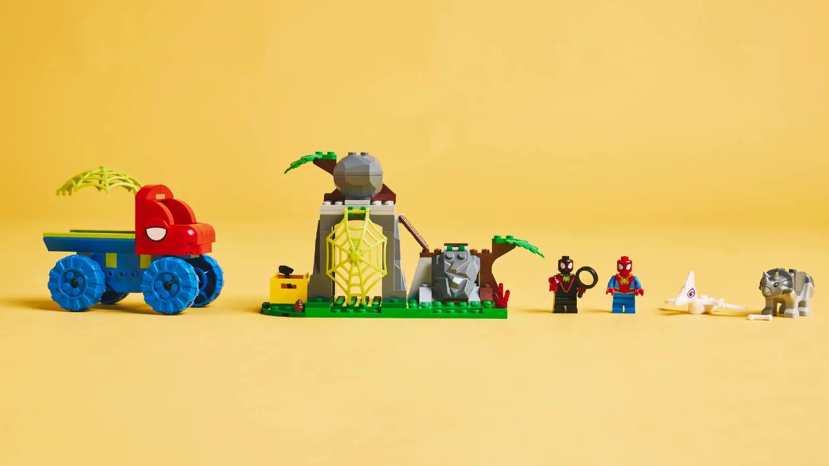 LEGO Marvel 11199 Team Spidey Dino Crawler Rescue featured