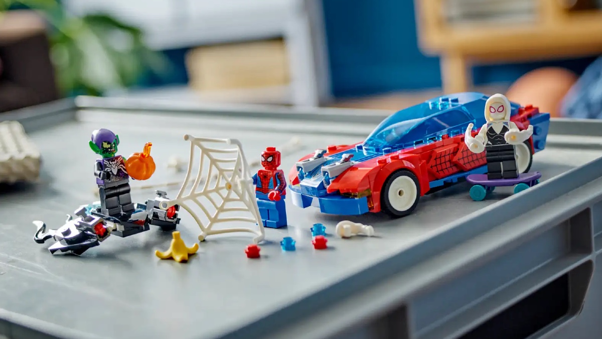 LEGO Marvel 76279 Spider Man Race Car Venom Green Goblin featured