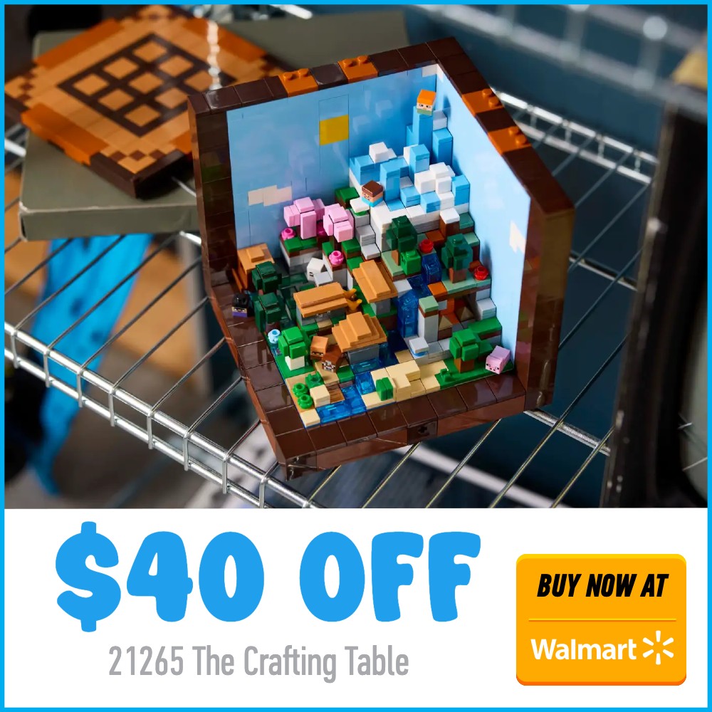 LEGO Minecraft 21265 Walmart deal card