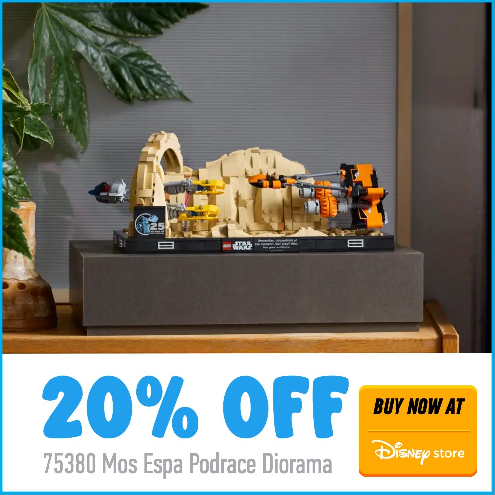 LEGO Star Wars 75380 DIsney Store deal card