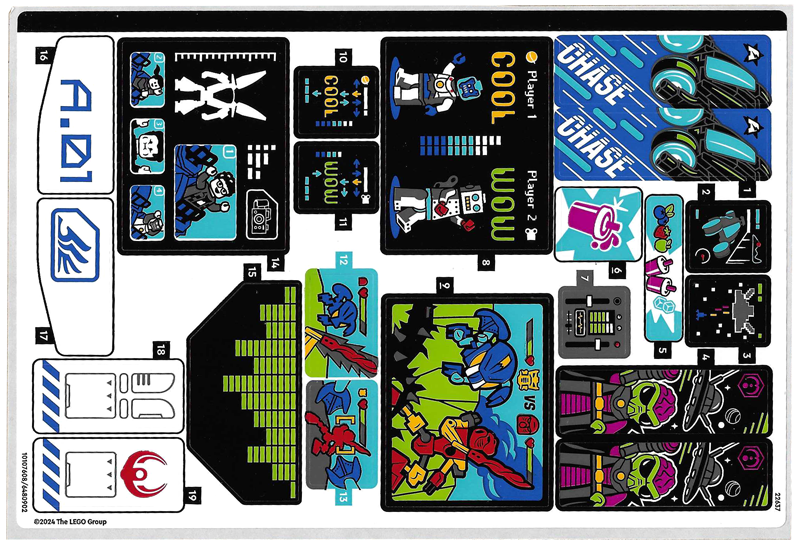 lego 60421 sticker sheet
