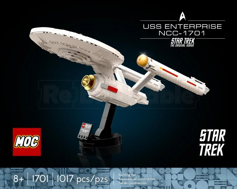 skyfoxbricks USS Enterprise Original Rebrickable
