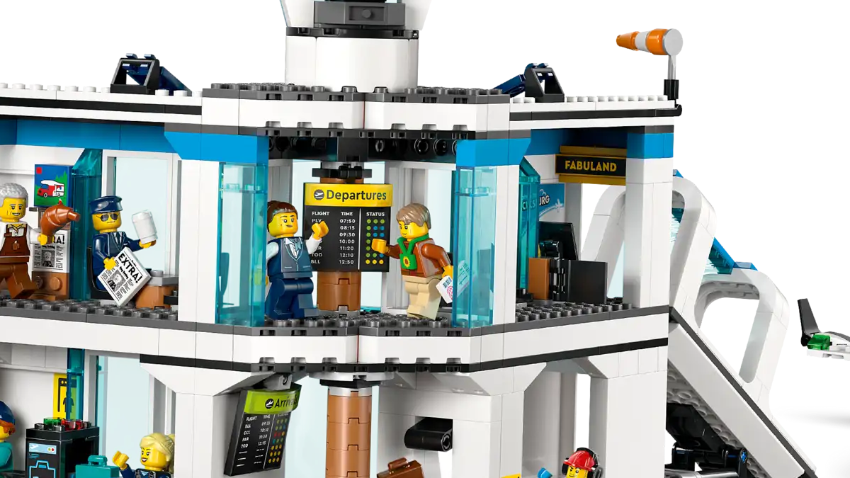 LEGO City 60502 Airport with Airplane sunflower lanyard 1
