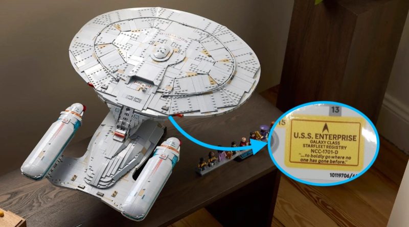 LEGO Star Trek Enterprise sticker fix introduces new errors