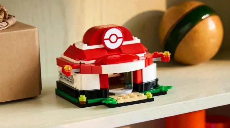 lego 40911 mini pokemon center stile di vita in primo piano