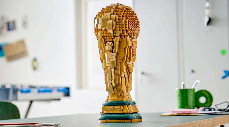 Hacer que el Trofeo de la Copa Mundial LEGO esté completamente lacado en oro no era una opción Hacer que el Trofeo de la Copa Mundial LEGO esté completamente lacado en oro no era una opción