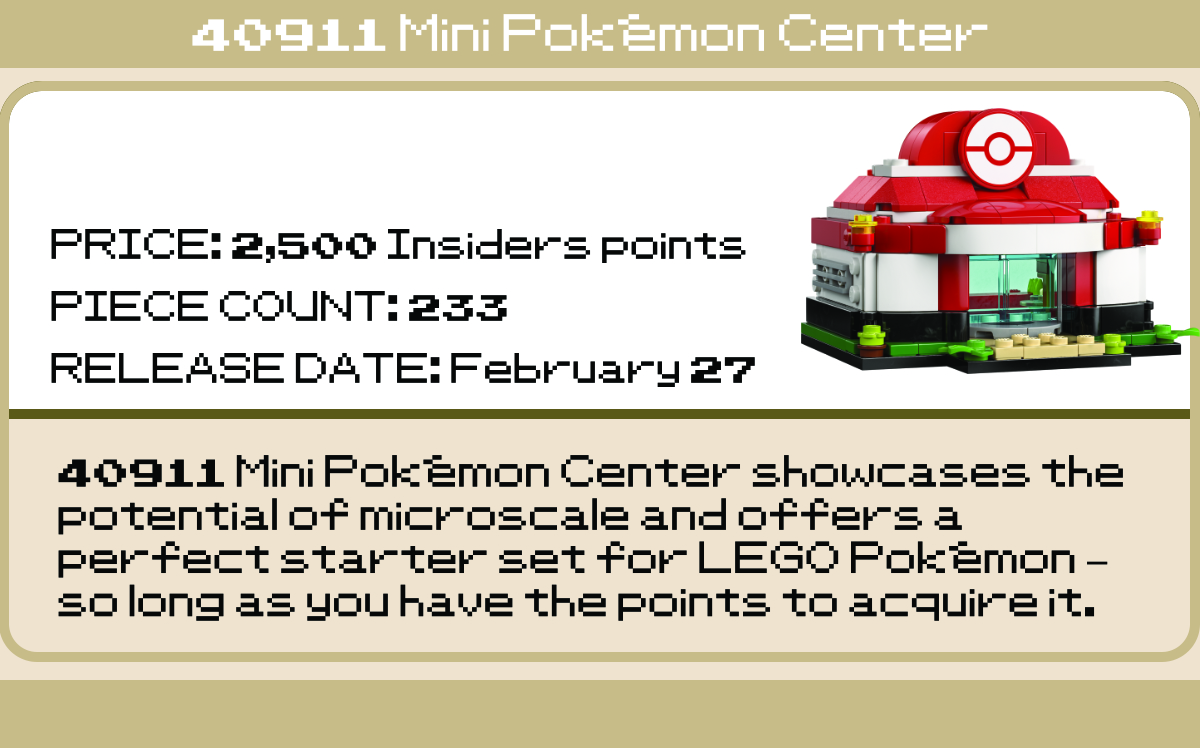 LEGO 40911 Mini Pokemon Center BYB