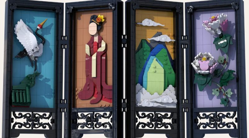 LEGO Ideas Abbildung eines chinesischen Faltparavents