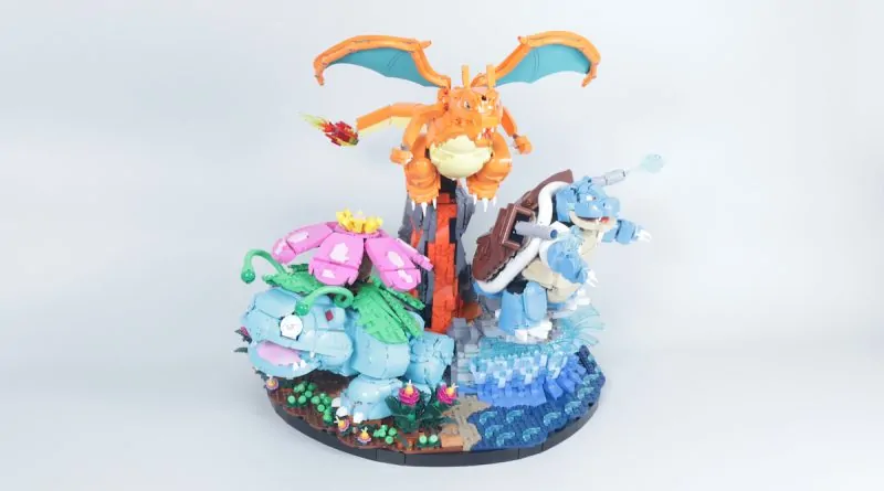 Critique du set LEGO Pokémon 72153 : Florizarre, Dracaufeu et Tortank