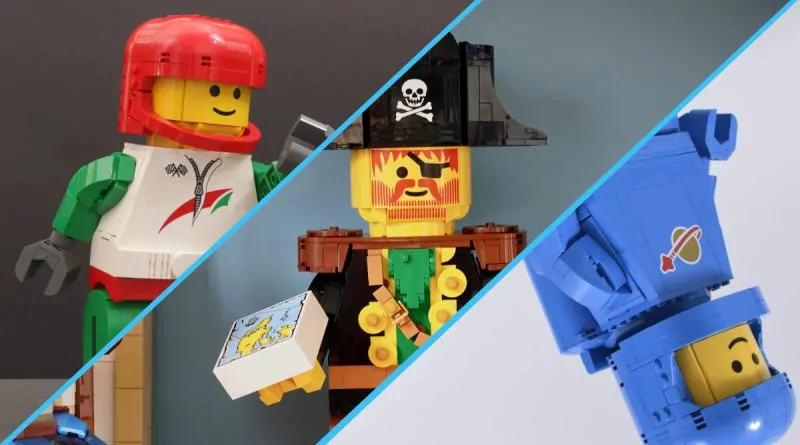 Minifigure LEGO in scala Up composite presentate a febbraio 2026