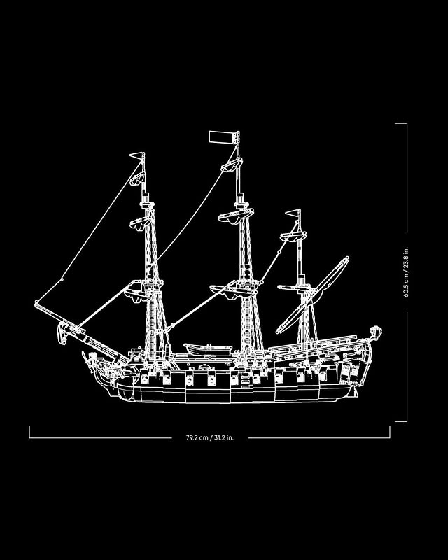 Bricklink Serie 7 Instagram Privateer Fregatte Fortuna 1