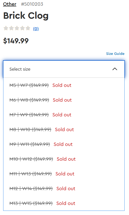 Lego 5010203 Brick Clog (US-Lagerbestand)