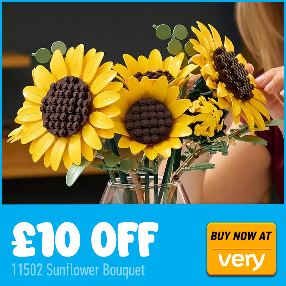 Lego Botanicals 11502 Buquê de Girassóis - 10% de desconto com o cartão Very Deal.