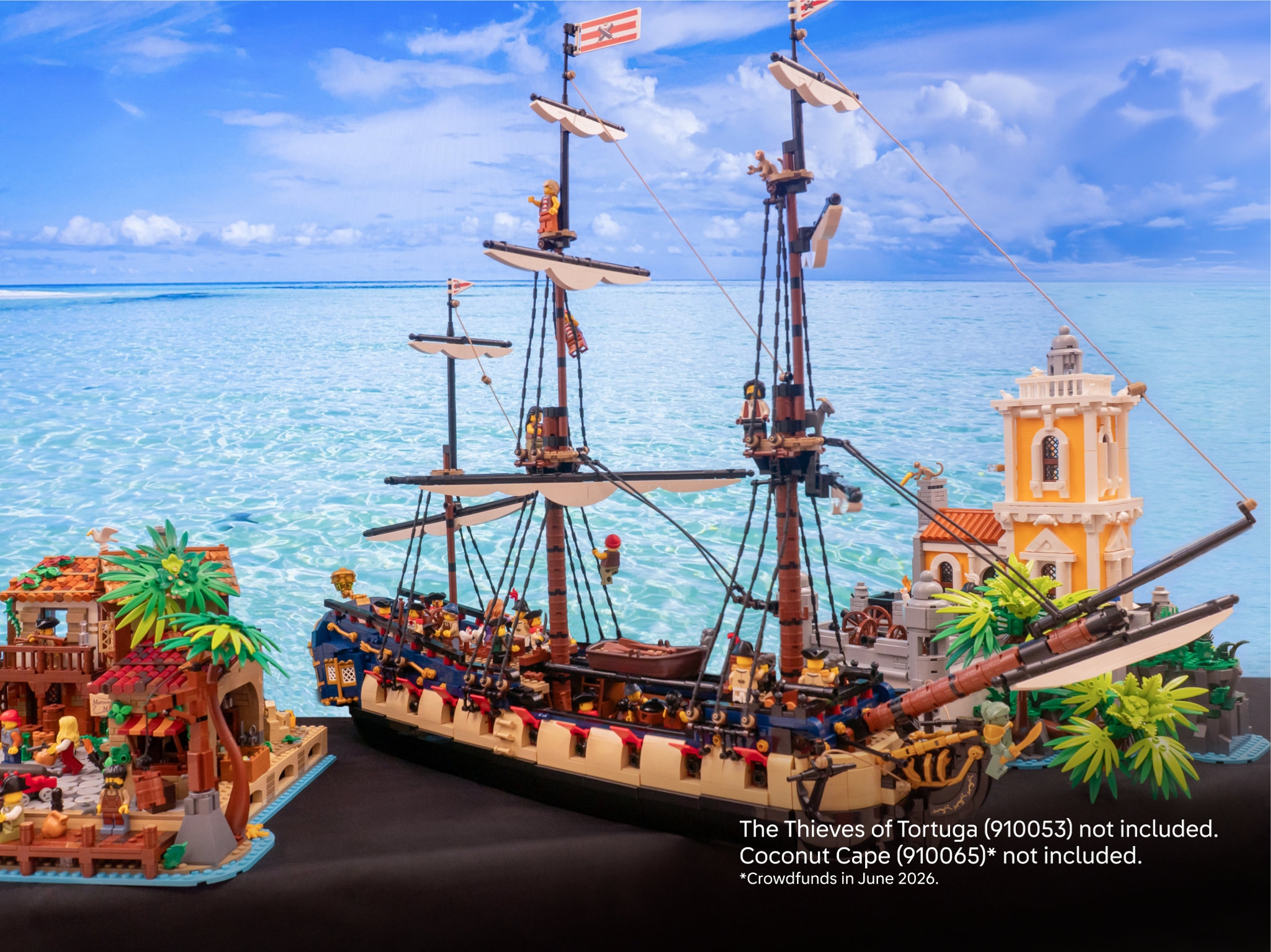 LEGO Bricklink Serie 7 Freibeuter-Fregatte Fortuna Coconut Cape Diebe von Tortuga