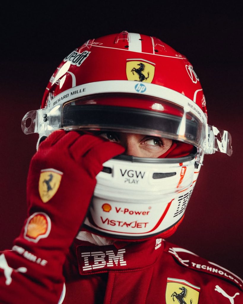 Charles Leclerc on Instagram Leclerc Helmet 1 819x1024