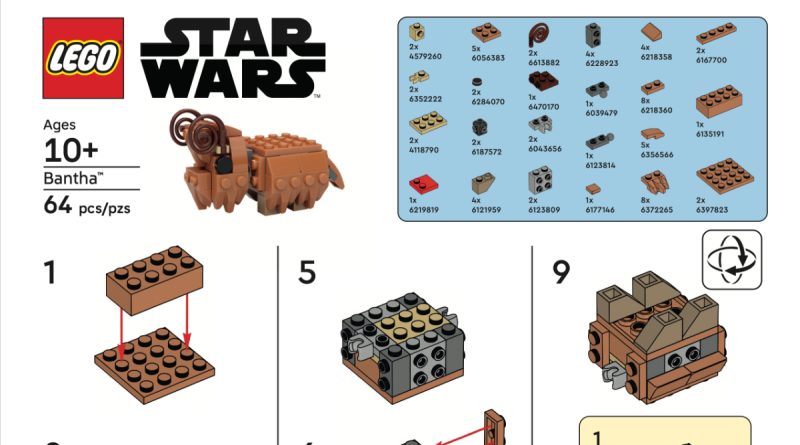 LEGO Star Wars Bantha make and take instructions featured