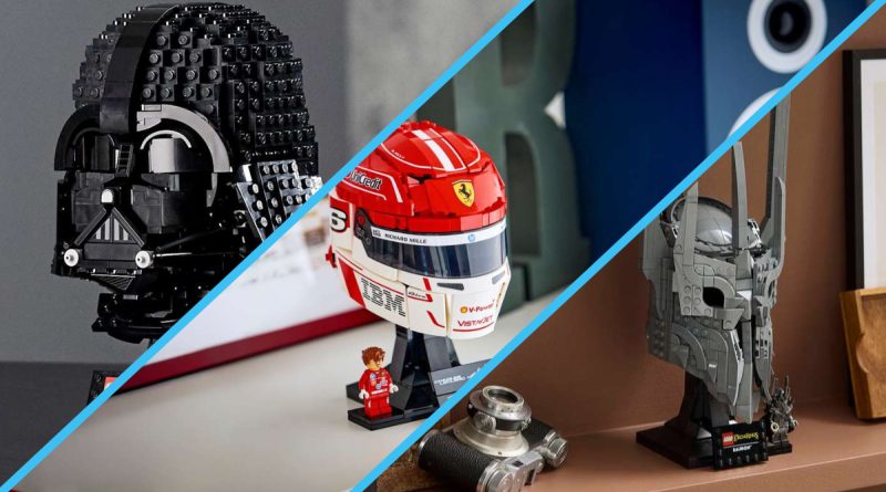 Caschi LEGO in primo piano