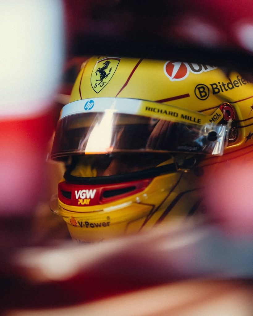 Lewis Hamilton on Instagram Hamilton Ferrari Helmet 3 819x1024