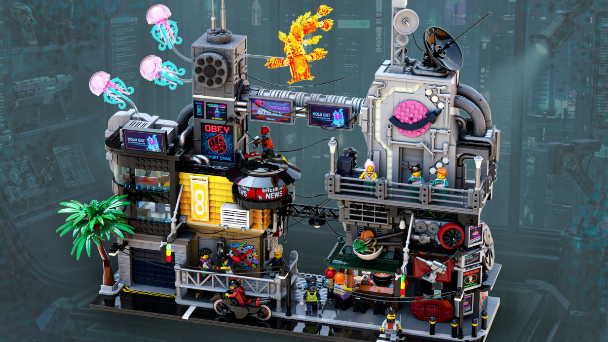 lego bricklink series 11 cyberpunk city the forge featured