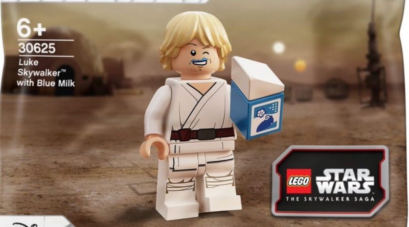 30625 Luke Skywalker con sacchetto di plastica Blue Milk in evidenza