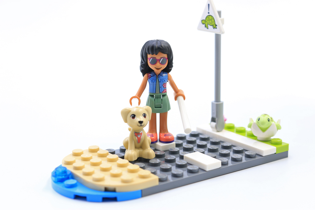 Figur Minifig Mädchen Girl Blind Tierklinik 41446 LEGO Friends Savannah 