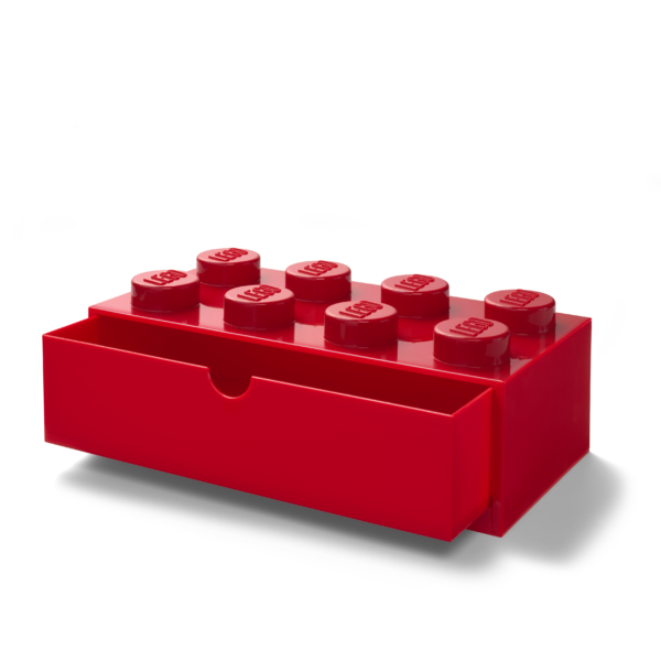 5006142 LEGO Desk Drawer 8 Red Open 1