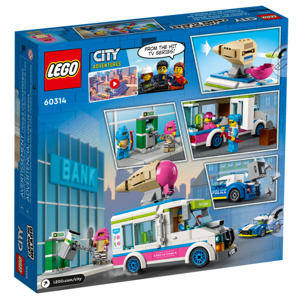 60314 Ice Cream Truck Police Chase box back