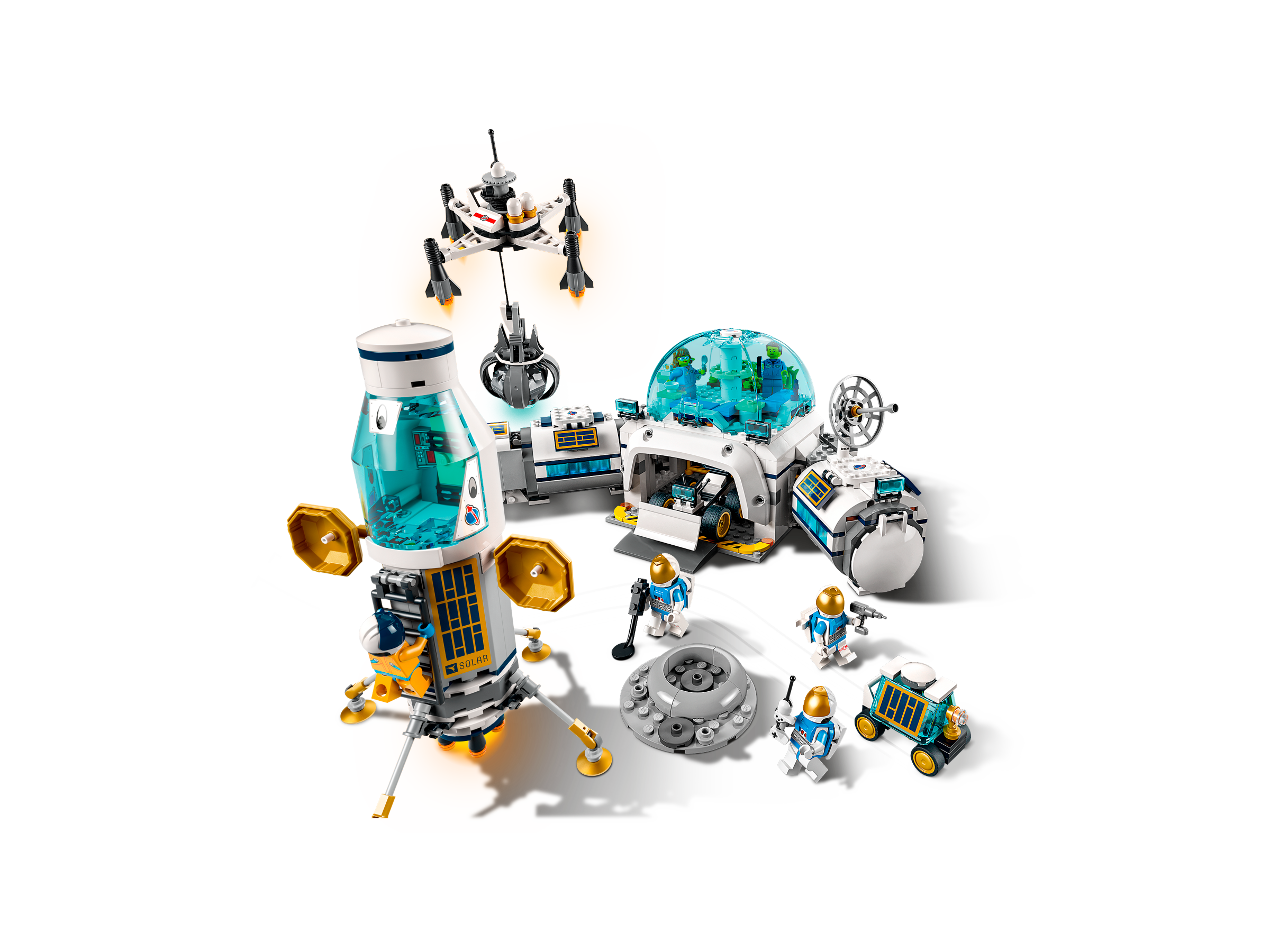LEGO City: Lunar Research Base Space Astronaut Toy Set (60350) Toys - Zavvi  UK