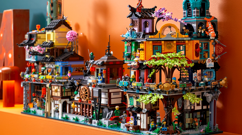 Every way to connect LEGO 71741 City Gardens with other expansions