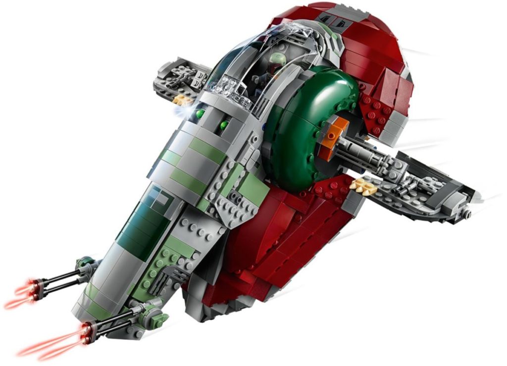 Here's LEGO Star Wars 75243 Slave I Jango Fett's colours
