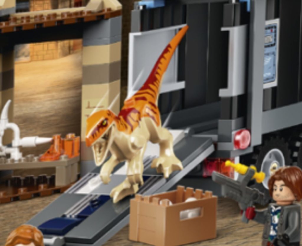 76948 LEGO Jurassic World T. rex Atrociraptor Dinosaur Breakout dinosaur