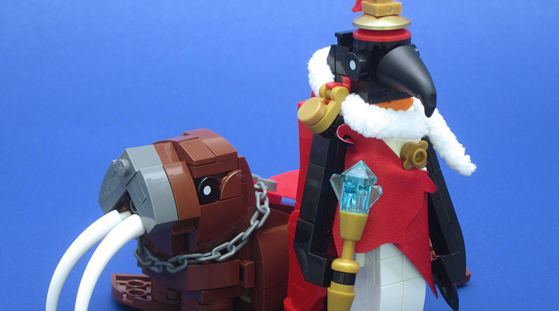 Brick Pic - Pinguim Imperador em destaque