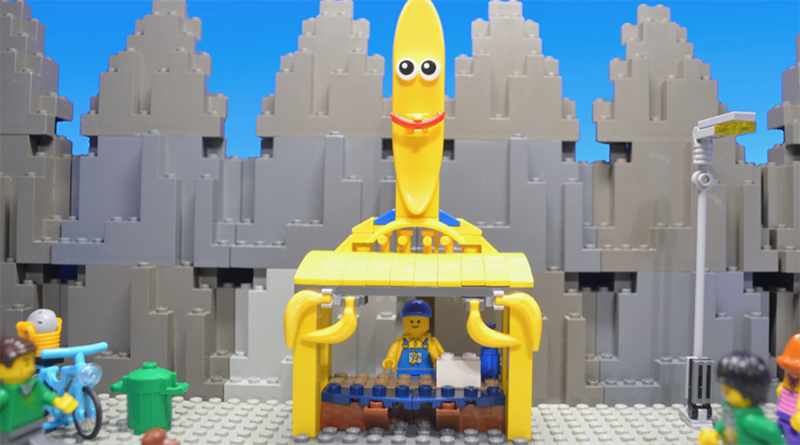 Bananstativ i murstein