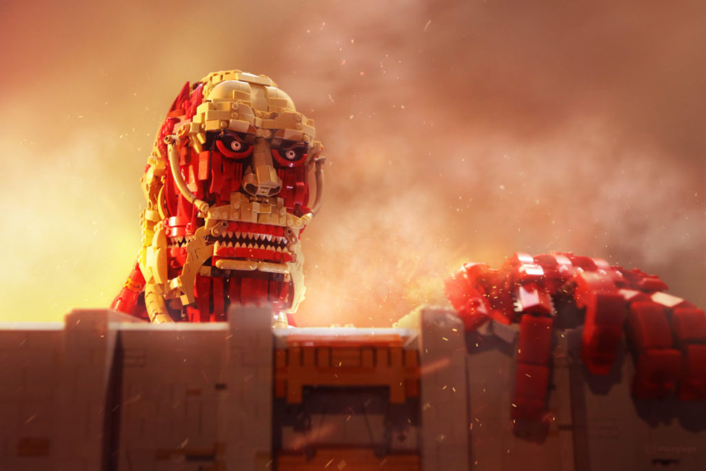 Brick pic of the day attack on titan