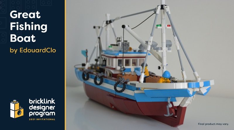 BrickLink Designer Program Great Fishing Boat featured 1