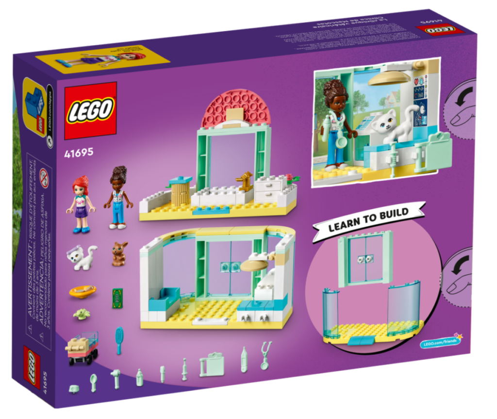 Friends 41695 Pet Clinic box back 1024x864